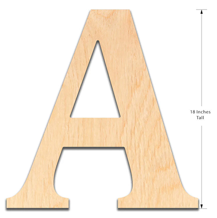 18" Tall x .5" Thick Wooden Letters