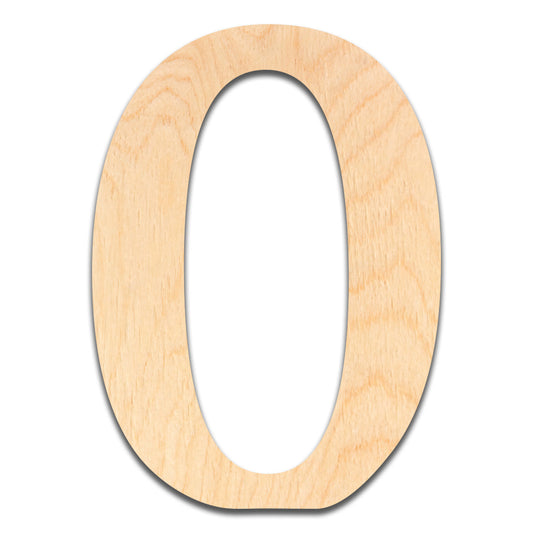 18 inch Wooden Number 0 - This 18 inch Unfinished Wood Number is Ready for Painting or Decorating. for Signs, Home Wall Decor, Office Decor, Letter Wall Decor, Party or Wedding Decorations.