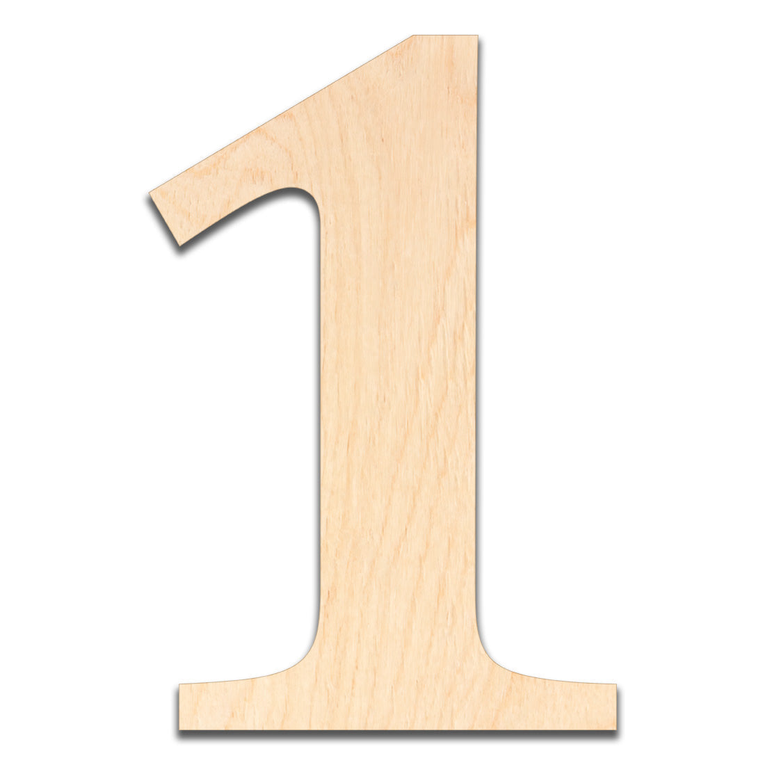 18 inch Wooden Number 1 - This 18 inch Unfinished Wood Number is Ready for Painting or Decorating. for Signs, Home Wall Decor, Office Decor, Letter Wall Decor, Party or Wedding Decorations.