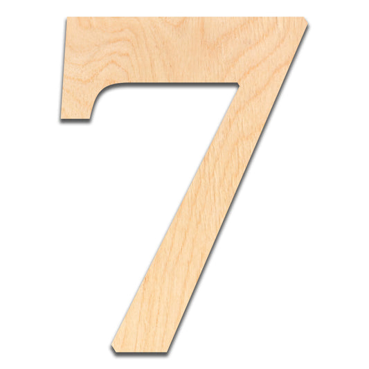 18 inch Wooden Number 7 - This 18 inch Unfinished Wood Number is Ready for Painting or Decorating. for Signs, Home Wall Decor, Office Decor, Letter Wall Decor, Party or Wedding Decorations.