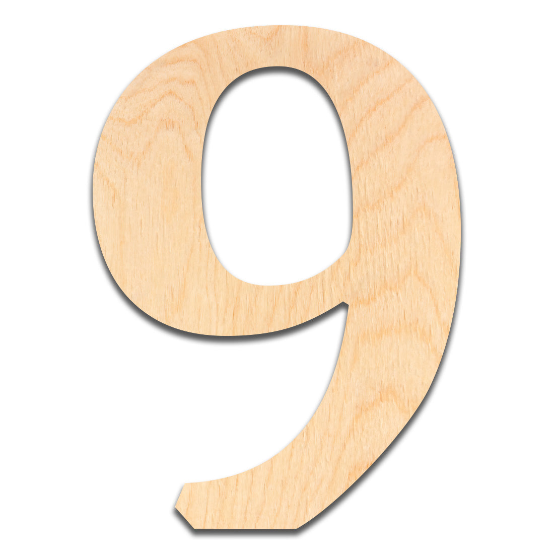 18 inch Wooden Number 9 - This 18 inch Unfinished Wood Number is Ready for Painting or Decorating. for Signs, Home Wall Decor, Office Decor, Letter Wall Decor, Party or Wedding Decorations.