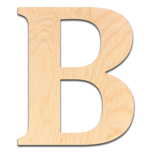 18 inch Wooden Letter B - This 18 inch Unfinished Wood Letter is Ready for Painting or Decorating. for Signs, Home Wall Decor, Office Decor, Letter Wall Decor, Party or Wedding Decorations.