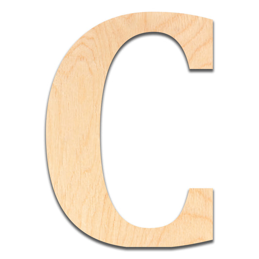 18 inch Wooden Letter C - This 18 inch Unfinished Wood Letter is Ready for Painting or Decorating. for Signs, Home Wall Decor, Office Decor, Letter Wall Decor, Party or Wedding Decorations.