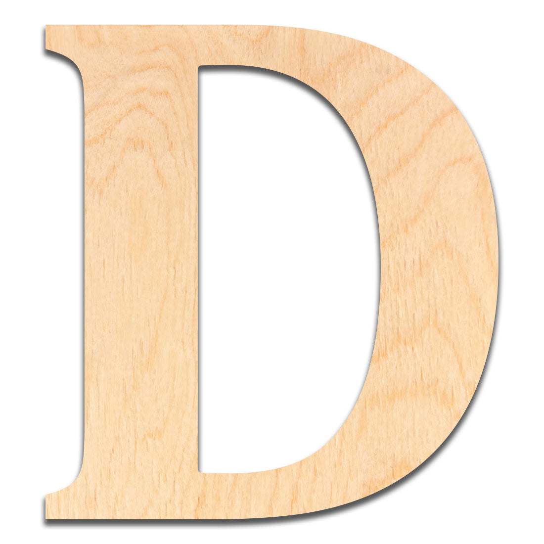 18 inch Wooden Letter D - This 18 inch Unfinished Wood Letter is Ready for Painting or Decorating. for Signs, Home Wall Decor, Office Decor, Letter Wall Decor, Party or Wedding Decorations.