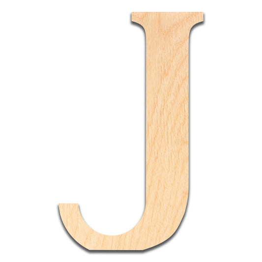 18 inch Wooden Letter J - This 18 inch Unfinished Wood Letter is Ready for Painting or Decorating. for Signs, Home Wall Decor, Office Decor, Letter Wall Decor, Party or Wedding Decorations.