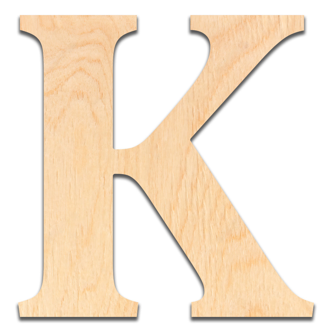 18 inch Wooden Letter K - This 18 inch Unfinished Wood Letter is Ready for Painting or Decorating. for Signs, Home Wall Decor, Office Decor, Letter Wall Decor, Party or Wedding Decorations.