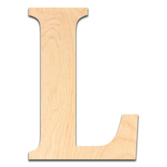 18 inch Wooden Letter L - This 18 inch Unfinished Wood Letter is Ready for Painting or Decorating. for Signs, Home Wall Decor, Office Decor, Letter Wall Decor, Party or Wedding Decorations.