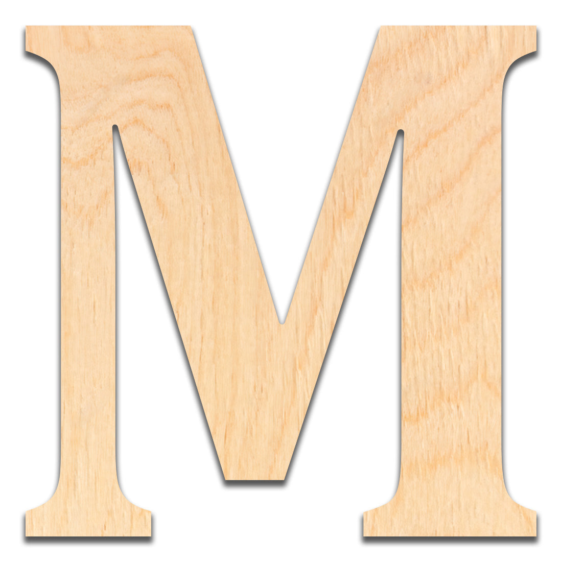 18 inch Wooden Letter M - This 18 inch Unfinished Wood Letter is Ready for Painting or Decorating. for Signs, Home Wall Decor, Office Decor, Letter Wall Decor, Party or Wedding Decorations.