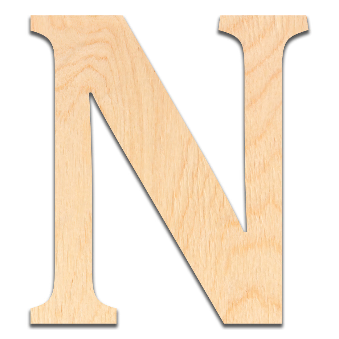 18 inch Wooden Letter N - This 18 inch Unfinished Wood Letter is Ready for Painting or Decorating. for Signs, Home Wall Decor, Office Decor, Letter Wall Decor, Party or Wedding Decorations.