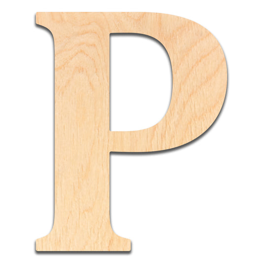 18 inch Wooden Letter P - This 18 inch Unfinished Wood Letter is Ready for Painting or Decorating. for Signs, Home Wall Decor, Office Decor, Letter Wall Decor, Party or Wedding Decorations.