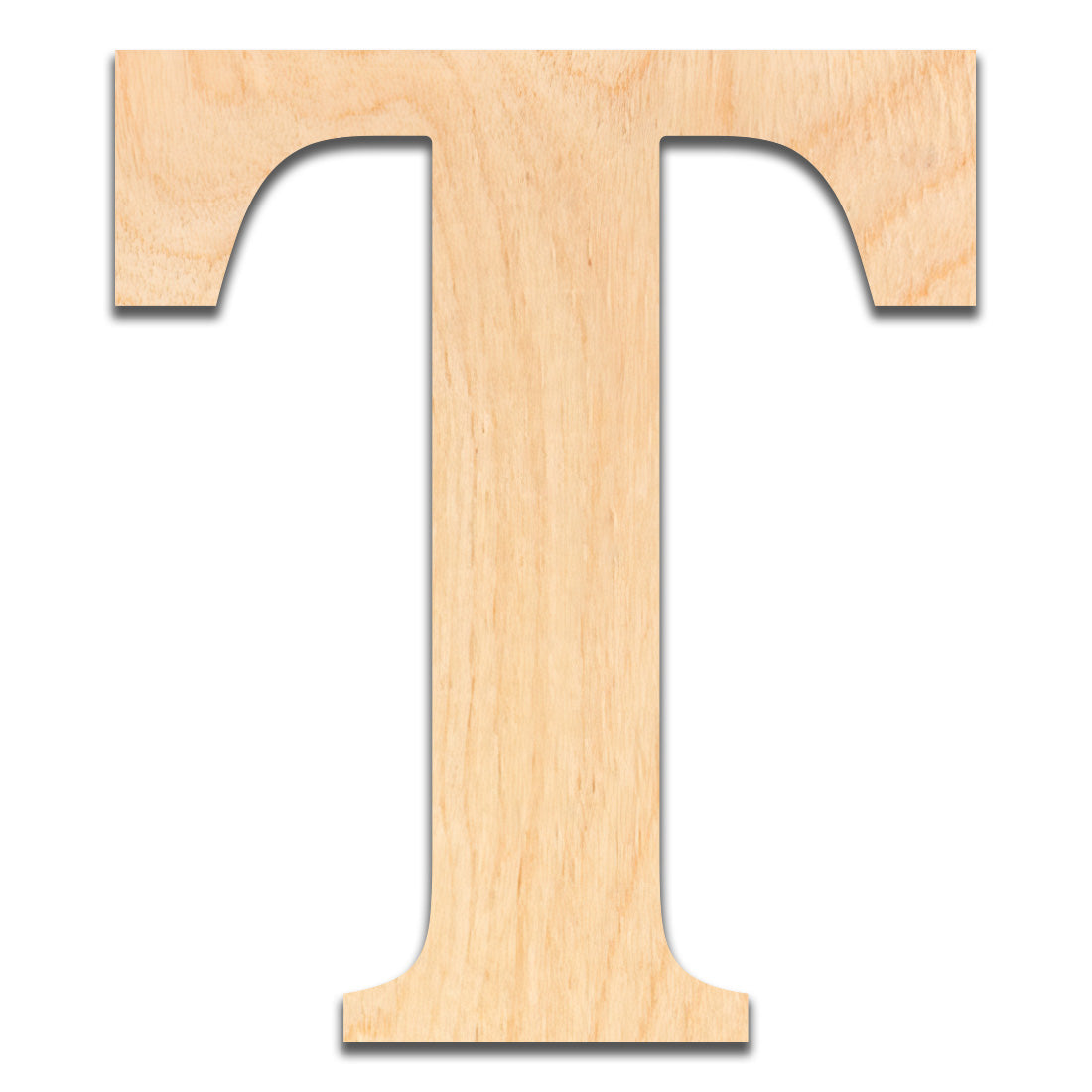 18 inch Wooden Letter T - This 18 inch Unfinished Wood Letter is Ready for Painting or Decorating. for Signs, Home Wall Decor, Office Decor, Letter Wall Decor, Party or Wedding Decorations.