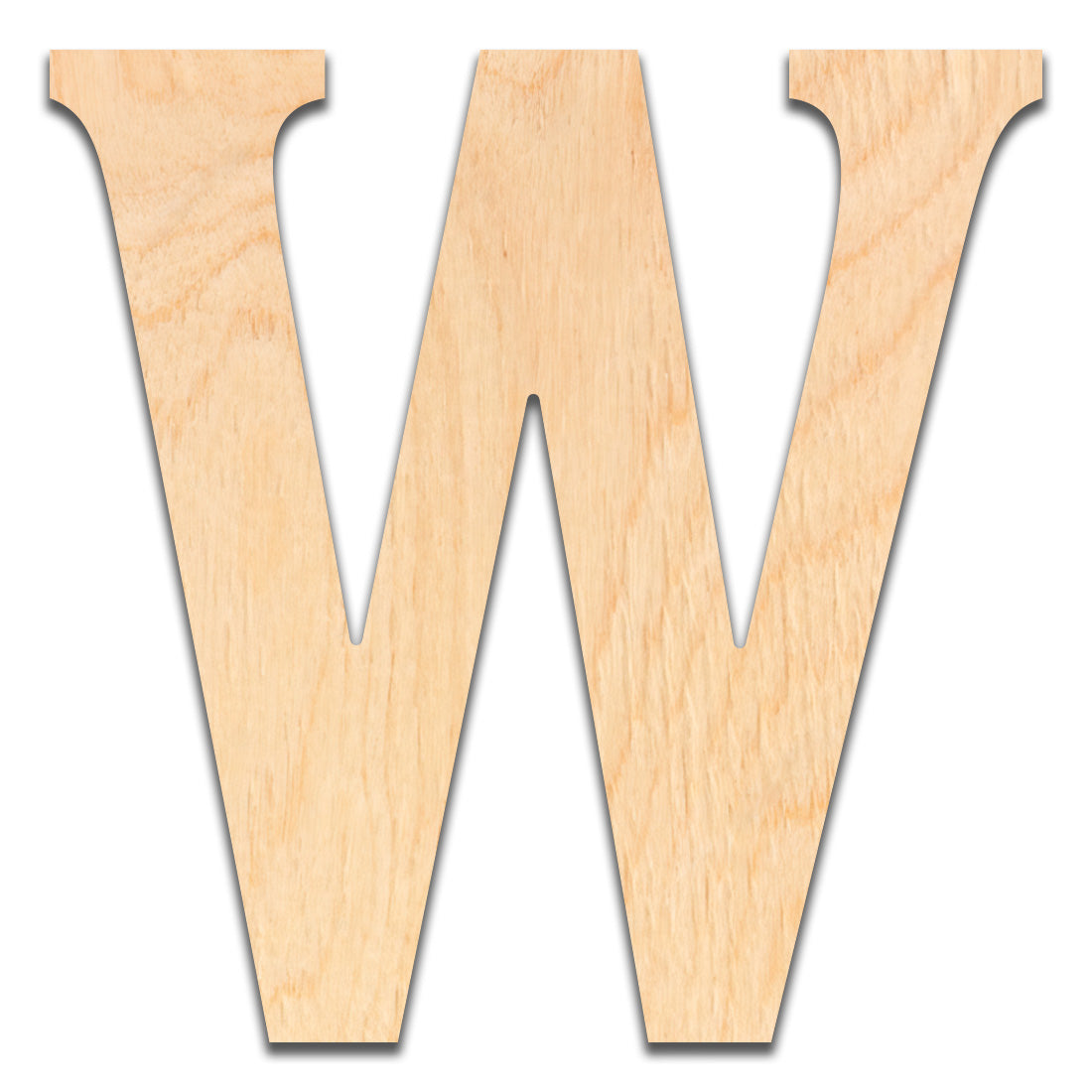 18 inch Wooden Letter W - This 18 inch Unfinished Wood Letter is Ready for Painting or Decorating. for Signs, Home Wall Decor, Office Decor, Letter Wall Decor, Party or Wedding Decorations.